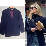 J.Crew Vintage J.‎ Crew Button Down Navy Topcoat Pea Coat Size 8 EUC Wool & Cashmere Photo 1