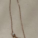 Swavorski Rose gold and silver infinity heart necklace   Photo 1