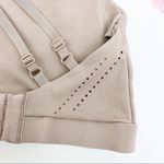 Gymshark Laser Cut Crossover Strappy Sports Bra: Taupe Photo 8