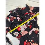 Ann Taylor  Blooms Ruffle Floral Shirtdress Long Sleeve Mini Career Womens Size S Photo 3