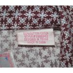 Panhandle Maroon Patterned Size XL Button Down Western Shirt Cowgirl Rodeo Photo 7