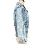 Thrill Jeans Acid Wash Denim Jacket Blue Snap Front Large Retro 80s Style EUC Photo 2