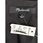 Madewell NWT Ruched Crop Straight-Leg Jumpsuit in Black Size 6 Photo 5