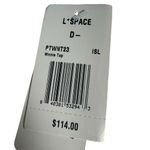 l*space L* Pointelle Rib Winnie Island Blue V-Neck Bikini Swimsuit Top D Cup Photo 6