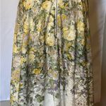 Gabby Skye  Floral Lace Midi Dress with Yellow Belt Photo 5