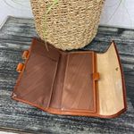 Dooney & Bourke  Black & Brown Leather Tri Fold Vintage Wallet Photo 3