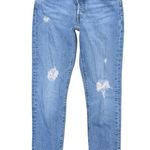 Levi's Levi’s 501 Skinny Jeans Jive Tribe Medium Blue 24 x 28 Distressed Button Fly Photo 1