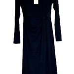 Good American NWT  Black Gathered Waist Cut Out Midi Dress - Size 3 (Large) Photo 1