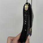 Vintage Black Mesh Metal Crossbody Purse Evening Formal Photo 5