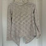 Zyia  Active Ash Grey Split Open Back Athleisure Long Sleeve Workout Tee Size S Photo 3