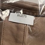 Paige  Leenah Coated Metallic Shimmer High Rise Wide Leg Jeans Latte Tan Size 32 Photo 15