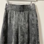SAVVI Natasha Velour Velvet Wide Leg Pants Pull On Gray Waistband Track M Size M Photo 8