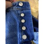 We The Free  High Rise Jeans Sz 25 Distressed Straight Leg Button Fly‎ Denim Photo 4
