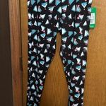 Tipsy Elves Women’s  Geometric Print Leggings - Black and Blue NWT medium Photo 0