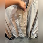 None Elegant Beige Bomber Jacket Photo 3