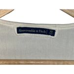 Abercrombie & Fitch  White Lace Trim Tie Front Cropped Crop Blouse Top Womens XS Photo 3