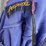 Free People  Purple Lace Sleeveless V Neck Mini Dress Scalloped Edges Size 0 Photo 6
