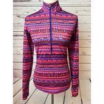 Nike Pro half zip pullover shirt Small Dri-Fit Running Geometric Jacket Fleece Photo 6