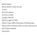 JustFab  size 3X retro cutout dress palm beach floral print kimono sleeves lined Photo 9