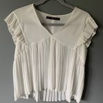 ZARA White Sheer Blouse Photo 0