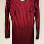 Forever 21 Elegant Red Long Sleeve Dress  Medium Photo 0