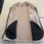 No Boundaries  Faux Leather Vest Faux Shearling Lining NWT Women L/XL Brown Urban Photo 5