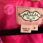 Phoebe Couture  100% Silk Pink and Purple Houndstooth Dress with pockets Size 6 Photo 3