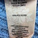 Soft Surroundings Soft Surrounding Womens Cozy Chenille Crewneck Fisherman Knit Sweater Blue Small Photo 4