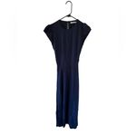 Reformation Gavin Midi Dress in Navy Photo 5