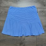 IBKUL 16” High Rise Mini Check Flounce Golf Tennis Skirt Skort Blue Size Small Photo 3