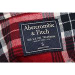 Abercrombie & Fitch Red Black White Plaid Long Sleeve Button Down Shirt Size S Photo 2