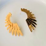 Beauty Angel Wings Earrings Gold Photo 0
