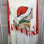 Women's Christmas Kitten Long Sleeve Tee Photo 0
