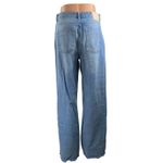ZARA Women's Blue High Waisted Medium Wash Wide Leg Baggy Denim Jeans Size 6 Photo 2
