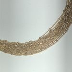 Premier Designs  Soft Satin Gold Tone Multi Strand Boho Necklace Photo 2