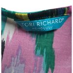 Tori Richard  Honolulu Tunic Dress Multicolor Pullover Abstract 3/4 Sleeves XS Photo 1