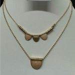 Macy's Macy’s Layered Gold-Tone Necklace with Blush Pendant Charms Photo 0