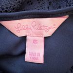 Lilly Pulitzer Topanga Crochet Mini Dress Womens XS Navy Knit Resort Wear Preppy Photo 12
