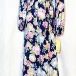 Anthropologie Maaji X Floral Sustainable Aubree Kimono Wrap Maxi Dress Cover Up Photo 0