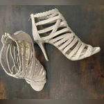 Fergalicious  By Fergie Women’s 6.5 Gladiator Back Zip Tan‎ Strappy Sandal Heels Photo 10