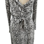 Good American  The Runaround Wrap Dress‎ Python Print Size 0 / XS Photo 4