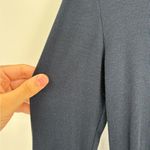 Three Dots  Blue Cowl Neck Long Sleeve Stretch Ribbed Blouse Top Size Xs X-small Photo 5