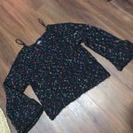 Maeve Anthropologie  Confetti Sweater black knit S $138 casual winter classic Photo 3
