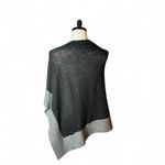 Celeste Black Gray Wool Cashmere Blend Poncho Wrap Sweater Women's Size undefined Photo 1