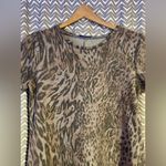 ZARA  | Animal Print Short Sleeve Sweatshirt Dress, Size M Photo 1