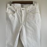 J.Crew  White Slim Boyfriend Raw Hem Jeans Size 25 Photo 1