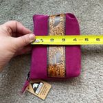 American Leather Works Idaho Deer Leather Zipper Wallet Magenta NWT Pink Photo 5