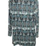La Blanca  Women Size XS Tunic Multicolor Cover Up Blouse Shirt Tassel Semi Sheer Photo 4