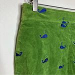 Lilly Pulitzer  green corduroy‎ skirt with blue whales size 2 Photo 1
