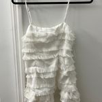 Princess Polly White Ruffle Dress Photo 1